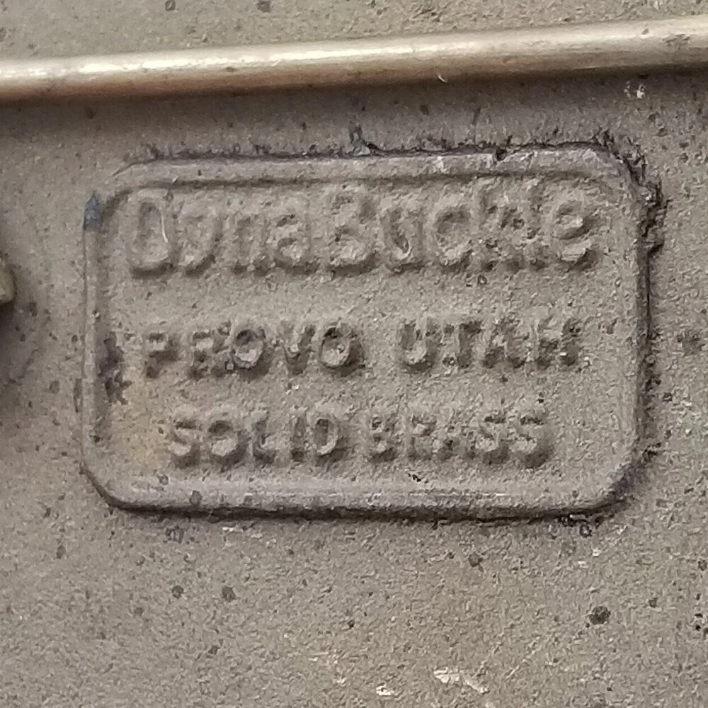 Belt Buckle 1994 Solid Brass BLAW KNOX Factory School Mattoon Illinois Mechanica